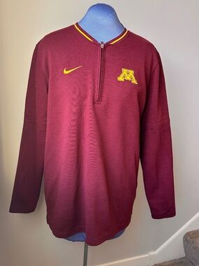Men's Nike Maroon Minnesota Golden Gophers Coaches Quarter-Zip Jacke